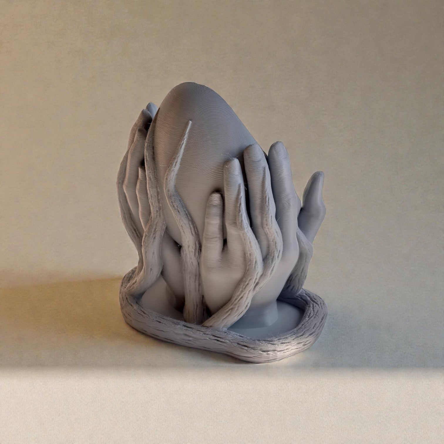 Hands of Nature Planter – Sculptural 3D Printed Pot