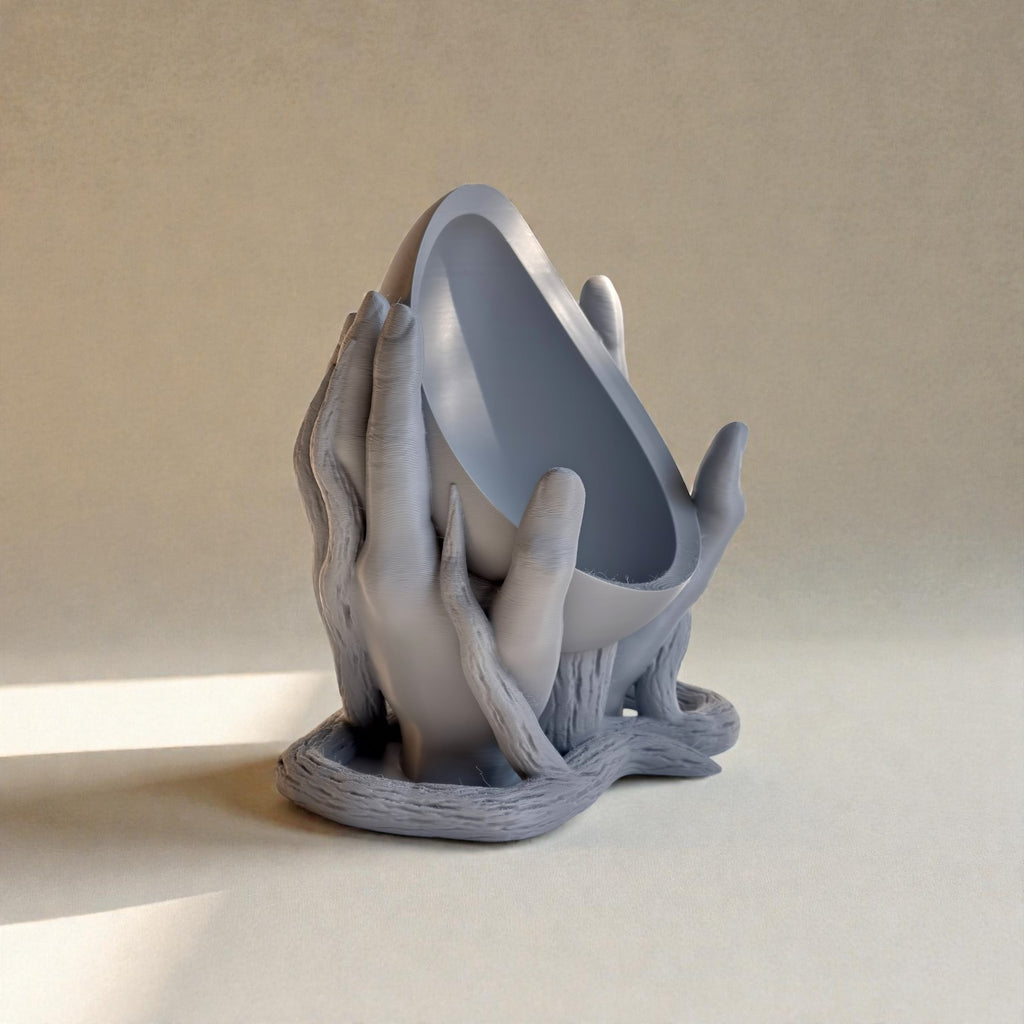 Hands of Nature Planter – Sculptural 3D Printed Pot