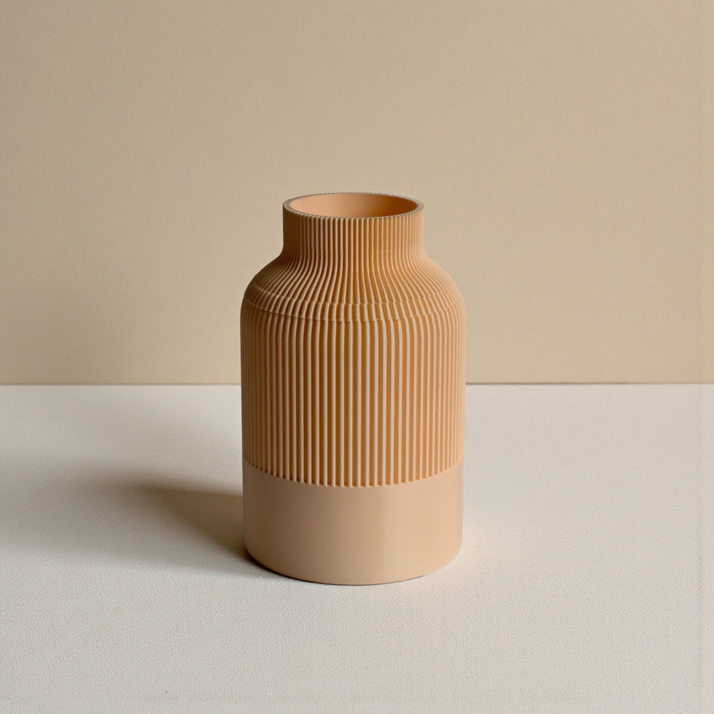 Fluted Duo Vase Set – Clay & Olive