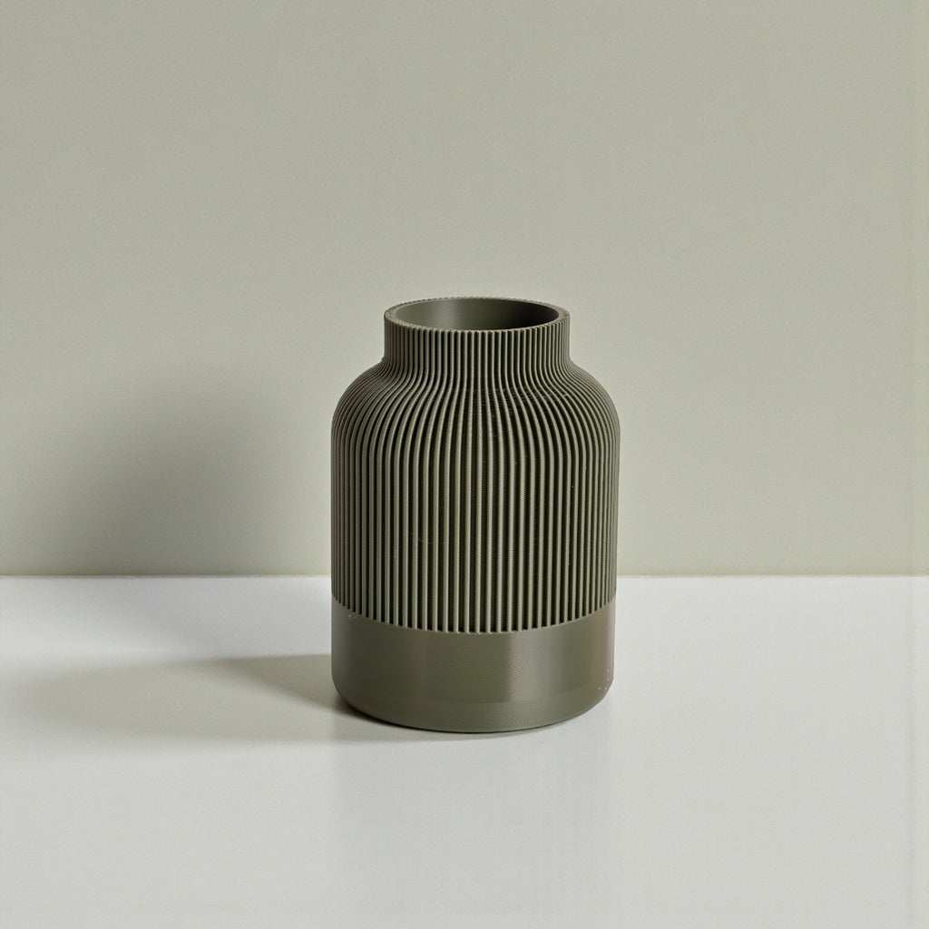 Fluted Duo Vase Set – Clay & Olive