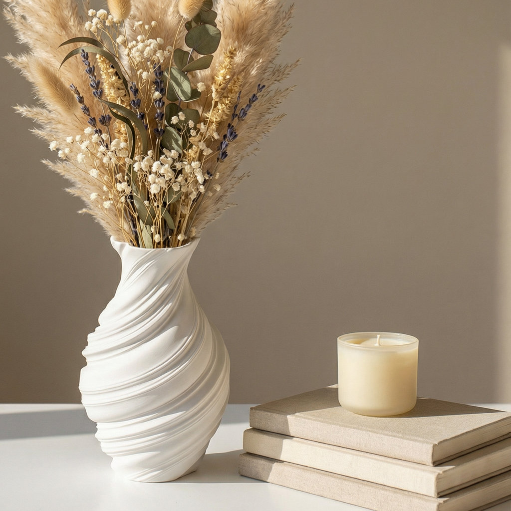 Twist Form Vase – Minimal Decorative Vase