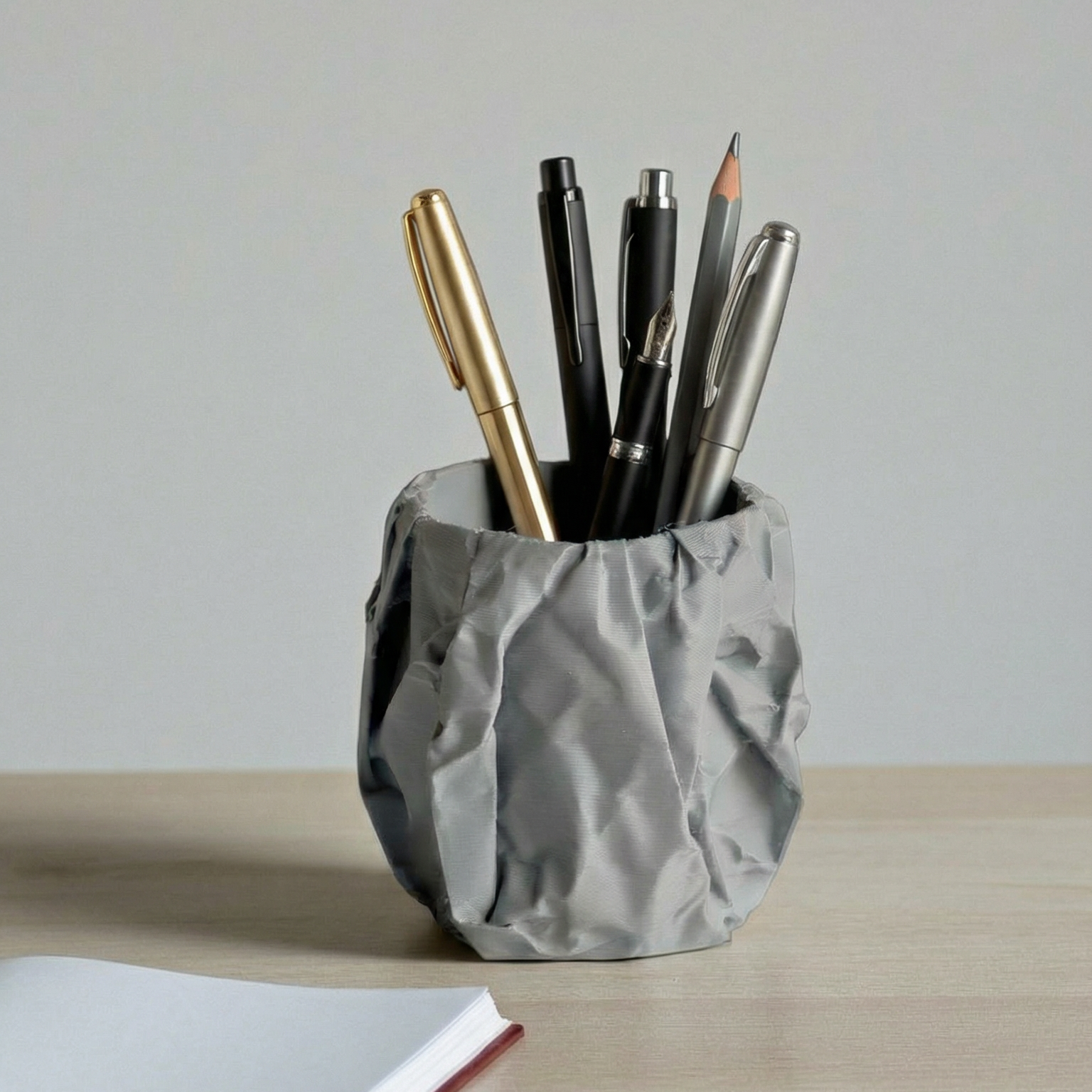 Crinkle Pen Stand – Modern 3D Printed Desk Organizer