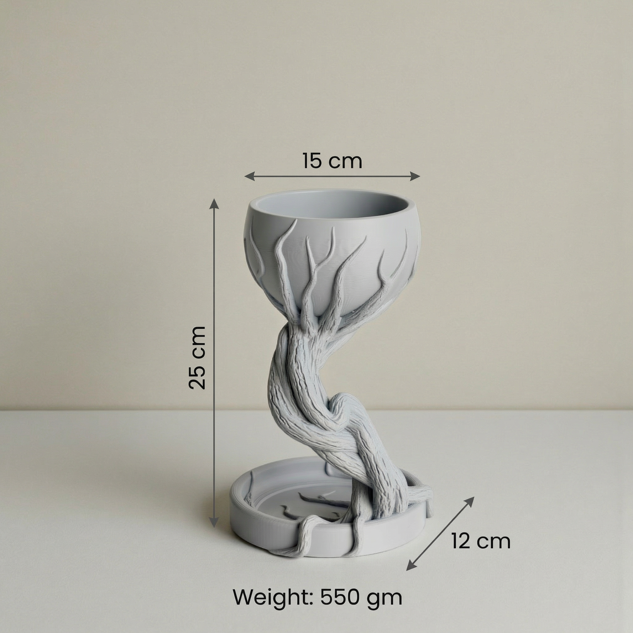 Ethereal Root Planter – Modern Sculptural 3D Printed Decor