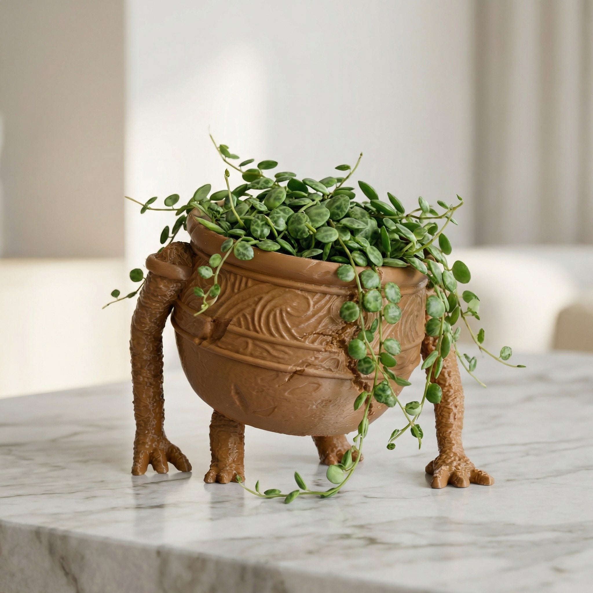 3D Printed Pot Boy Character Planter | Elden Ring-Inspired Sculptural Plant Pot for Modern Homes