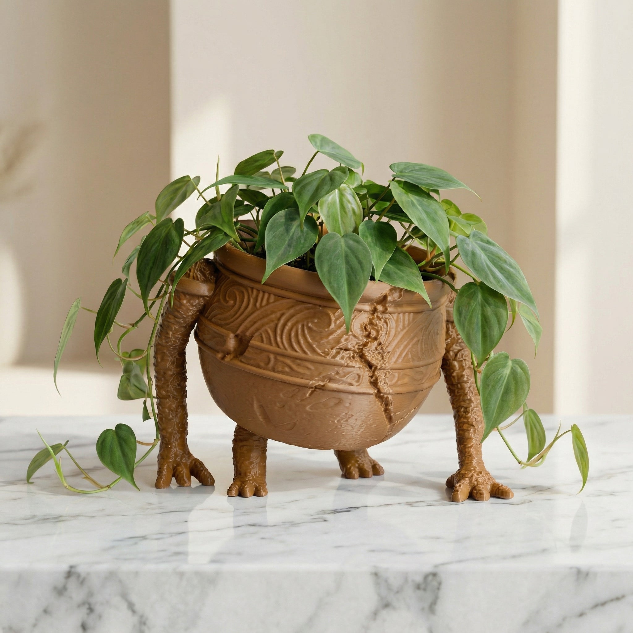 3D Printed Pot Boy Character Planter | Elden Ring-Inspired Sculptural Plant Pot for Modern Homes