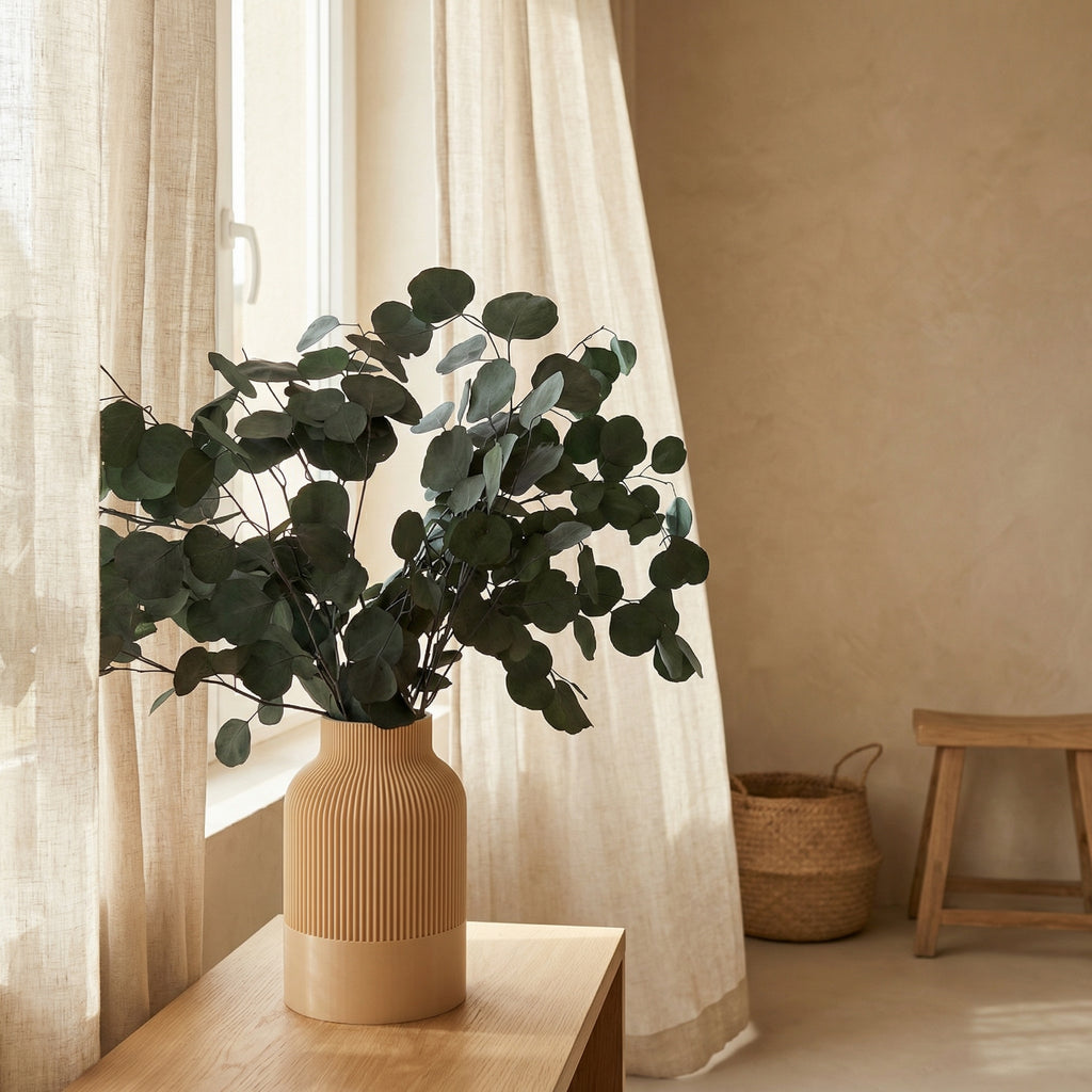 Real Dried Eucalyptus Bunch – Natural Preserved Eucalyptus Stems for Minimal Home Decor | Premium Dry Flowers