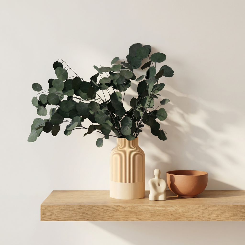 Real Dried Eucalyptus Bunch – Natural Preserved Eucalyptus Stems for Minimal Home Decor | Premium Dry Flowers