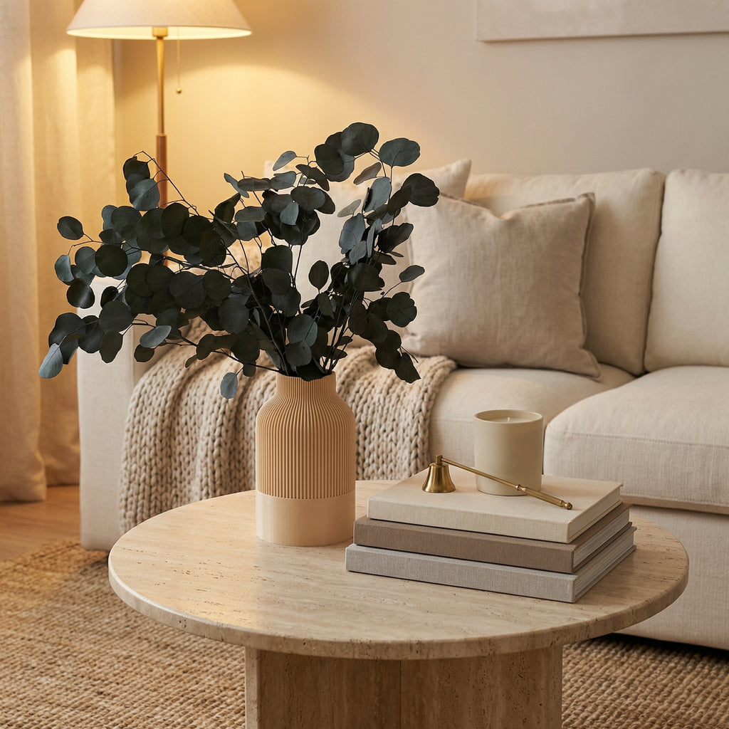 Real Dried Eucalyptus Bunch – Natural Preserved Eucalyptus Stems for Minimal Home Decor | Premium Dry Flowers