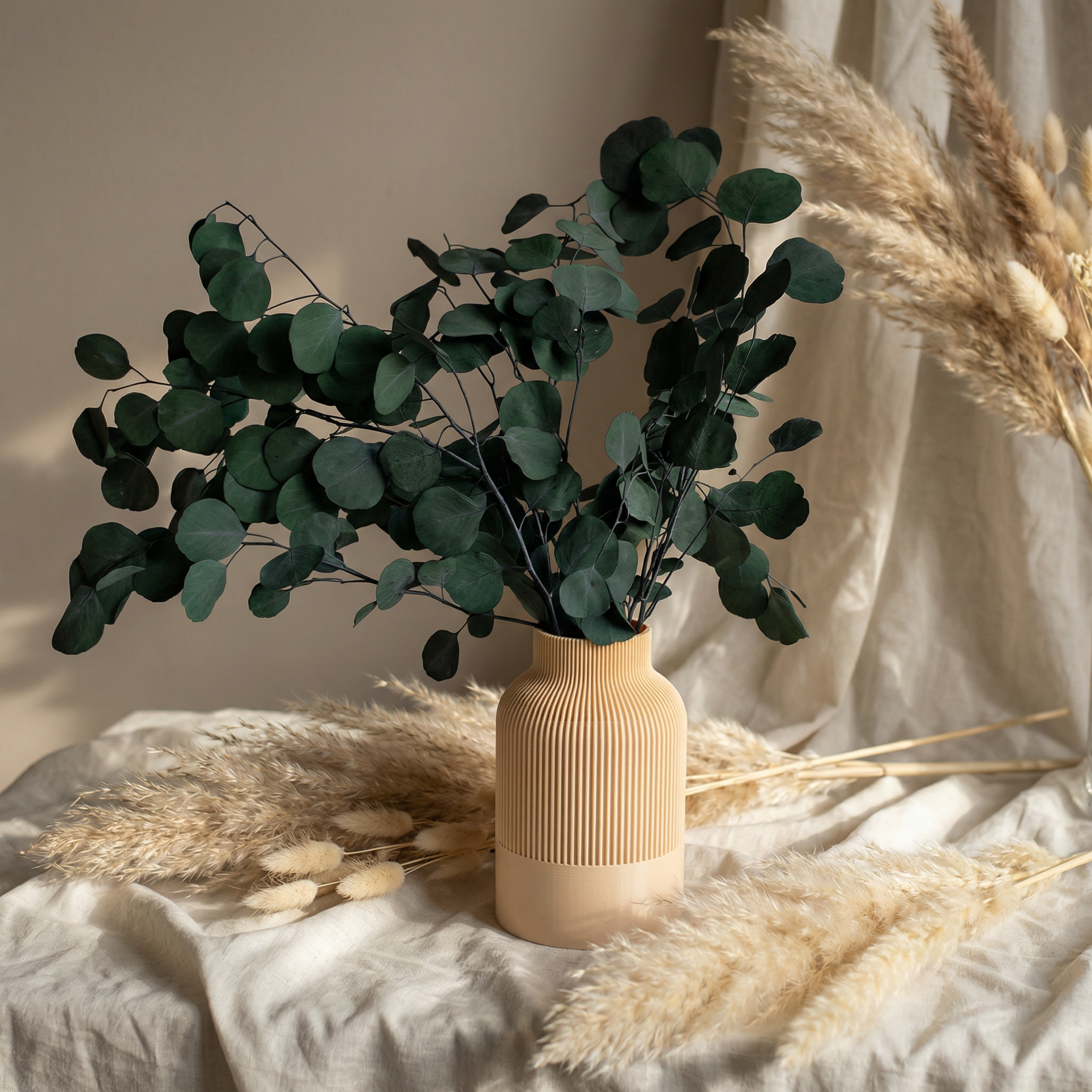 Real Dried Eucalyptus Bunch – Natural Preserved Eucalyptus Stems for Minimal Home Decor | Premium Dry Flowers