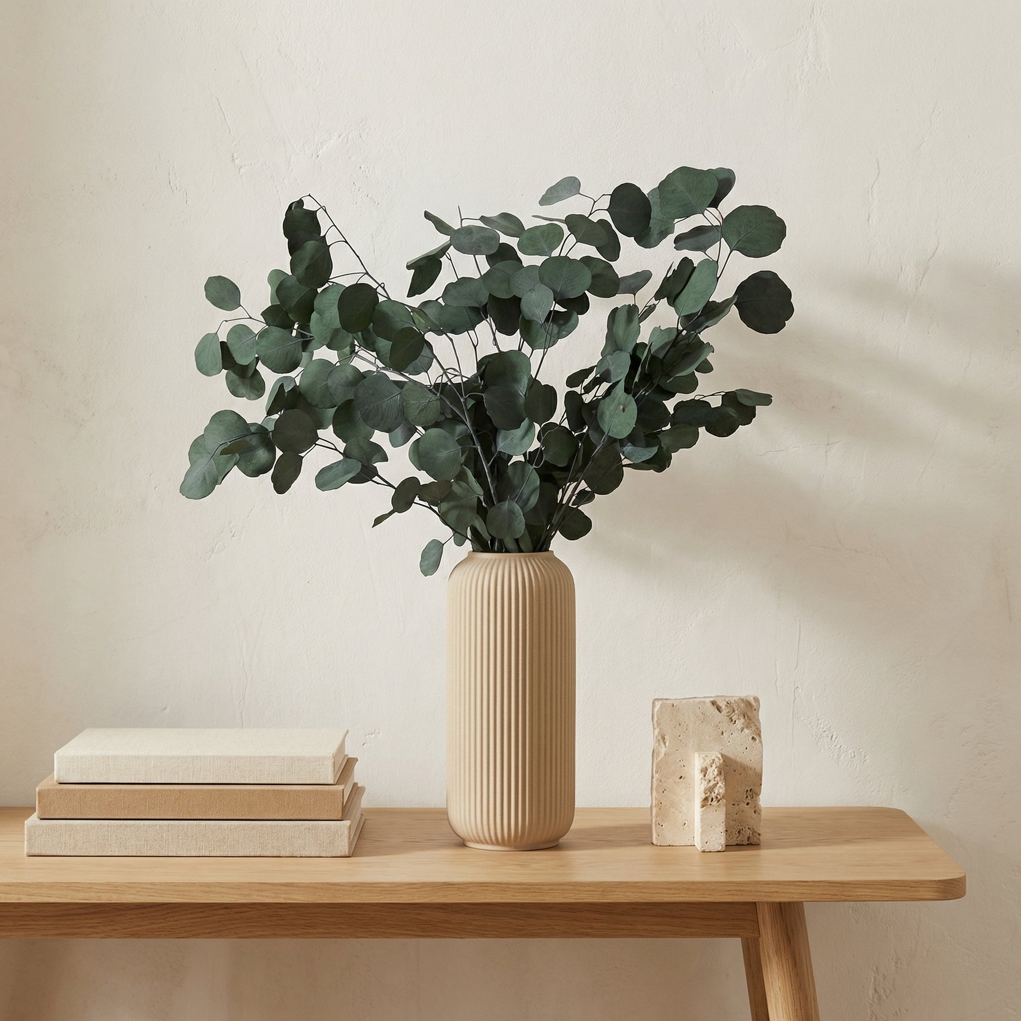 Real Dried Eucalyptus Bunch – Natural Preserved Eucalyptus Stems for Minimal Home Decor | Premium Dry Flowers